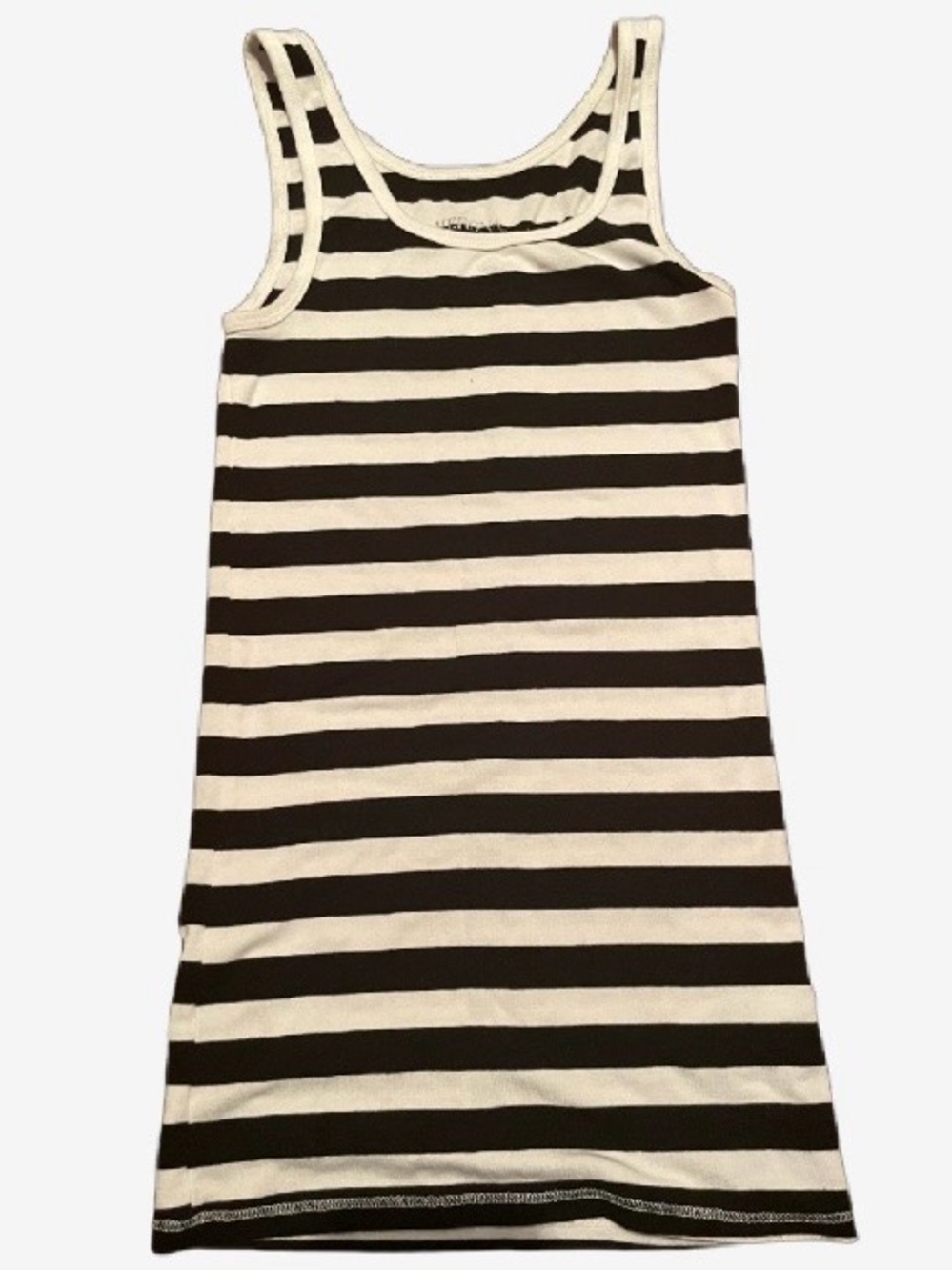 Merona Black and White Striped Tank